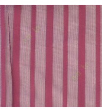Purple color vertical pencil stripes net finished vertical and horizontal thread crossing checks poly sheer curtain